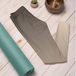 Trend im Herbst Farbe Pfirsichblau Ombre Leggings