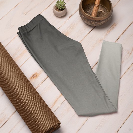 Trend im Herbst Farbe Silber Grau Ombre Leggings