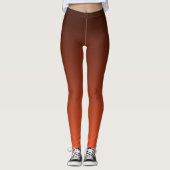 Trend im Herbst Farbflame Rot Ombre Leggings (Vorderseite)