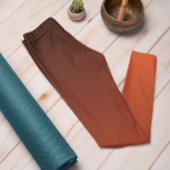 Trend im Herbst Farbflame Rot Ombre Leggings