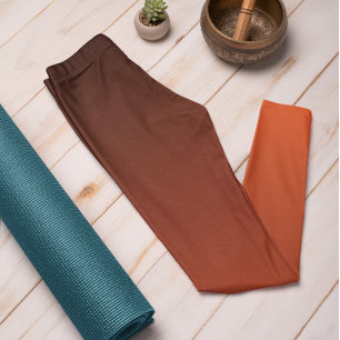 Trend im Herbst Farbflame Rot Ombre Leggings