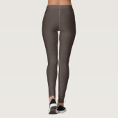 Trend im Herbst Farbkaffee Brown Solid Leggings (Rückseite)
