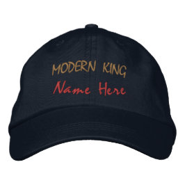 Trend Inspirierter Moderner KING Name-Hut Statemen Bestickte Baseballkappe