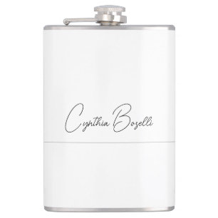 Trend Minimalistisch Moderne Schlichte Kalligraphi Flachmann