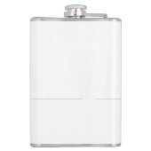 Trend Minimalistisch Moderne Schlichte Kalligraphi Flachmann (Rückseite)