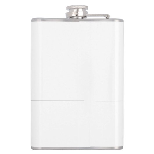 Trend Minimalistisch Moderne Schlichte Kalligraphi Flachmann (Rückseite)