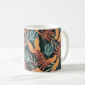 Trend nahtlos tropisches Muster mit hellgelb Kaffeetasse (VorderseiteRechts)