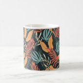 Trend nahtlos tropisches Muster mit hellgelb Kaffeetasse (Mittel)