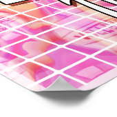 Trend Setter Pink Volleyball Poster (Ecke)