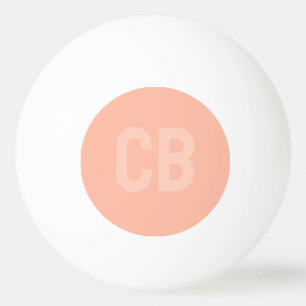 Trend Soft Peach Monogram Pong Ball Tischtennisball