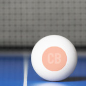 Trend Soft Peach Monogram Pong Ball Tischtennisball (Netto)