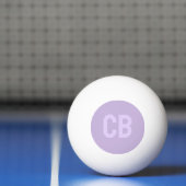 Trend Soft Violet Monogram Pong Ball Tischtennisball (Netto)