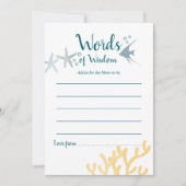 Trend unter der Sea Baby Dusche Mama Beratung Einladung (Vorderseite)