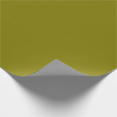 Trend-Vorlage Solid Color Olive Green Gift Geschenkpapier (Ecke)