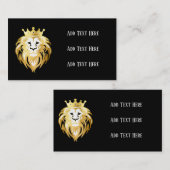 TrendBlack and Imitate Gold Lion Head Logo Visitenkarte (Vorne/Hinten)