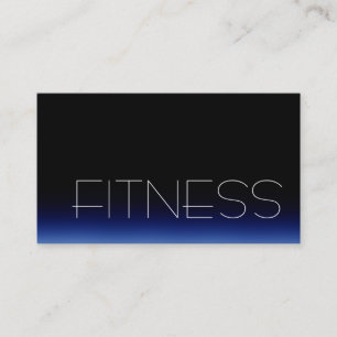 TrendBlack Blue Fitness Sport Business Card Visitenkarte