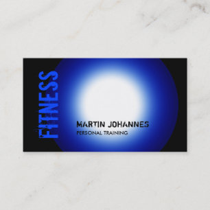 TrendBlack Blue White Light Business Card Visitenkarte