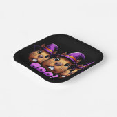 TrendBlack Niedlich Halloween Capybara Boo Party Pappteller (Gewinkelt)