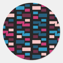 Trendblau und rosa Stadtnacht Cooles Zuhause-Muste