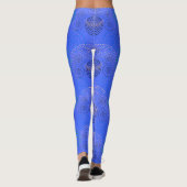 Trendblue Hypnotic Wirbel Pattern Leggings (Rückseite)