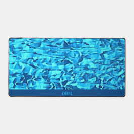 TrendBlue Pattern Wasserfarbe Abstrakt Schreibtischunterlage