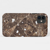 Trendbraune und weiße Marmorsteintextur Case-Mate iPhone Hülle (Rückseite (Horizontal))