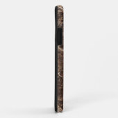 Trendbraune und weiße Marmorsteintextur Case-Mate iPhone Hülle (Hinten/Rechts)