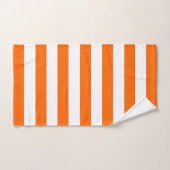 Trendbright Summer Hot Orange Stripes Badhandtuch Set (Handtuch)
