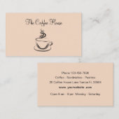 Trendcoffee Shop Visitenkarte (Vorne/Hinten)