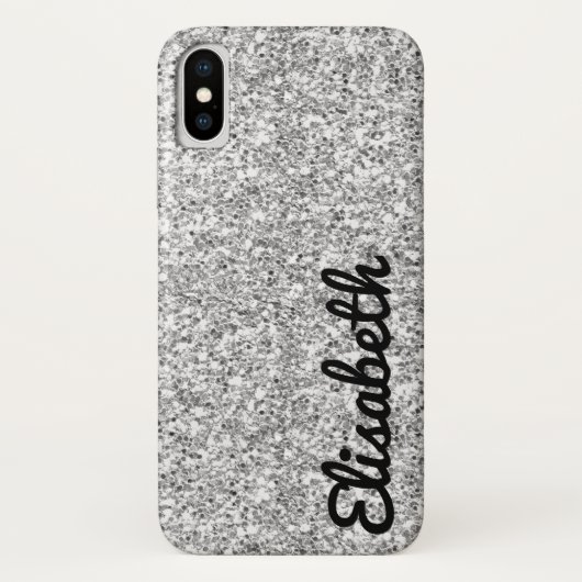 Trenddrucker Glitzer personalisiert Case-Mate iPhone Hülle (Rückseite)