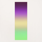 Trenddunkelgelber, lila, hellgelber Farbverlauf Yogamatte (Vorderseite)