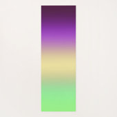 Trenddunkelgelber, lila, hellgelber Farbverlauf Yogamatte (Rückseite)