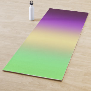 Trenddunkelgelber, lila, hellgelber Farbverlauf Yogamatte