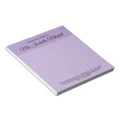 Trendfarbe - Soft Violet Geschäftsschreibblock Notizblock (angewinkelt)
