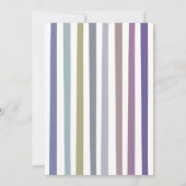 Trendfarben Boy Baby Shower Baby Bingo Einladung (Rückseite)