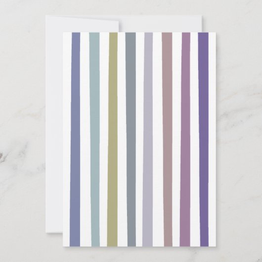 Trendfarben Boy Baby Shower Raten Einladung (Rückseite)