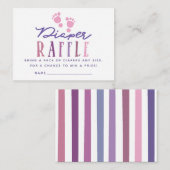 Trendfarben Girl Baby Duwer Windelwanne Begleitkarte (Vorne/Hinten)