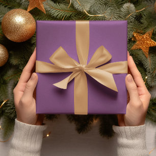 Trendfarben - Pflaumenpurpur Farbe - Massive Rolle Geschenkpapier
