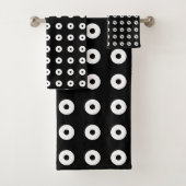 Trendfarbene Abstrakte Kreise Badhandtuch Set (Insitu)