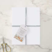 Trendfarbene Blume & Pumpkins Herbst Geschenkanhänger (Mit Garn)