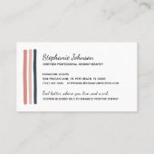 Trendfarbene Essenzielle Öle Aromatherapie Visitenkarte (Rückseite)