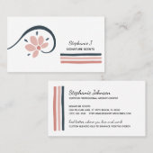 Trendfarbene Essenzielle Öle Aromatherapie Visitenkarte (Vorne/Hinten)