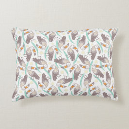 Trendfarbene exotische Toucans Dekokissen