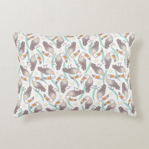 Trendfarbene exotische Toucans Dekokissen