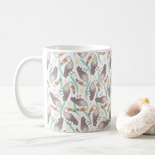 Trendfarbene exotische Toucans Kaffeetasse