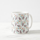 Trendfarbene exotische Toucans Kaffeetasse (VorderseiteRechts)
