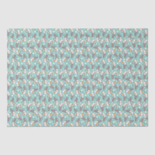 Trendfarbene exotische Toucans Seidenpapier