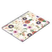 Trendfarbene Folklore Originelles Goldenes Design Notizblock (Linke Seite)