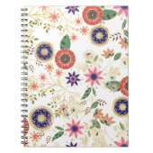 Trendfarbene Folklore Originelles Goldenes Design Notizblock (Vorderseite)