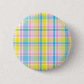 Trendfarbene, gelb-blaue Teermotive-Accessoires Button (Vorderseite)